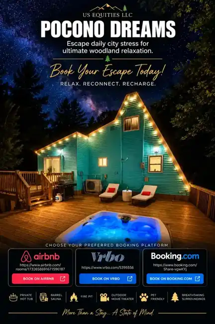 Pocono Dreams luxury Pocono Mountains vacation rental