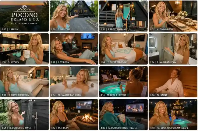 Pocono Dreams rooms and amenities